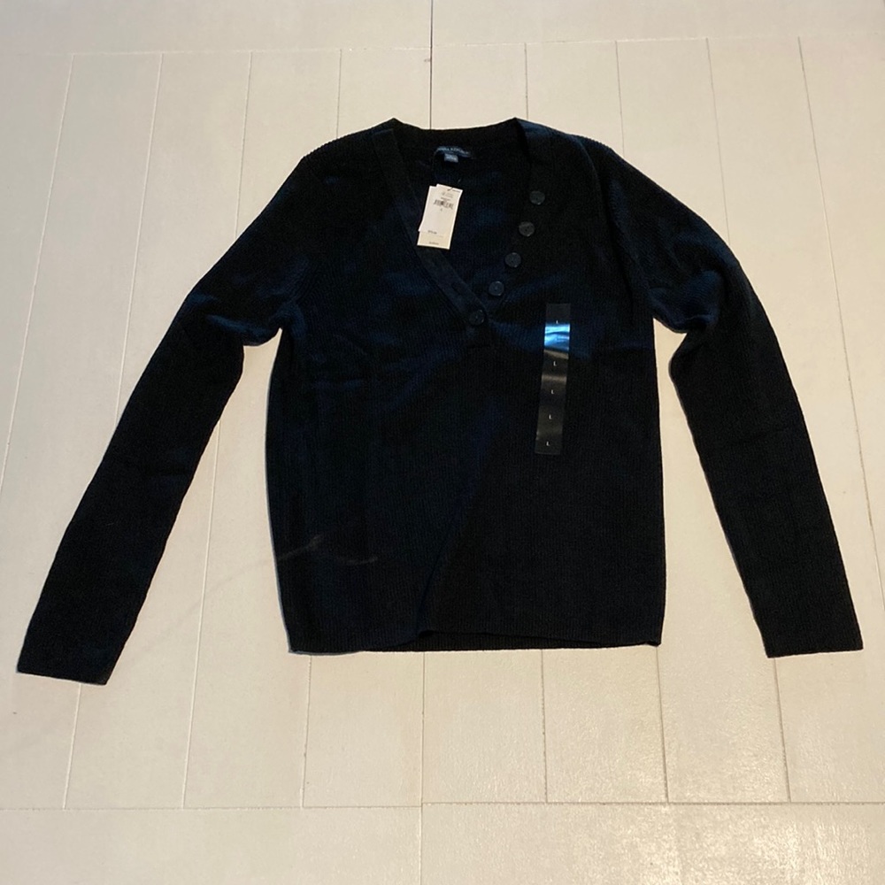 NWT Banana Republic ribbed button Henley shirt size Large